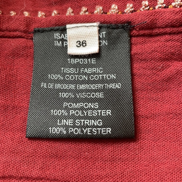 Étoile Isabel Marant peasant top size 6 US - Picture 7 of 7